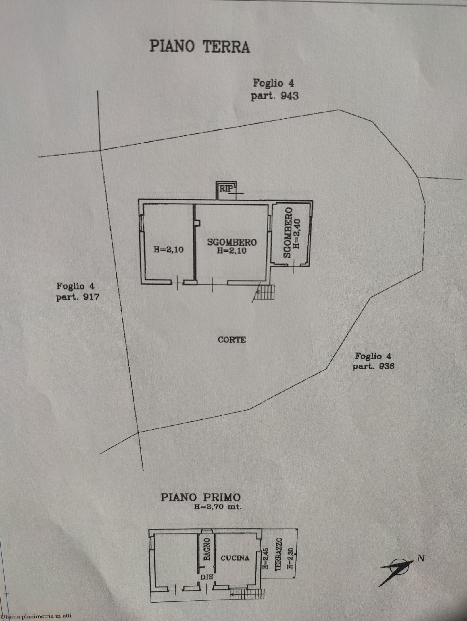 Casa indipendente via Brich Genre, 2, Gambasca - planimetria 1