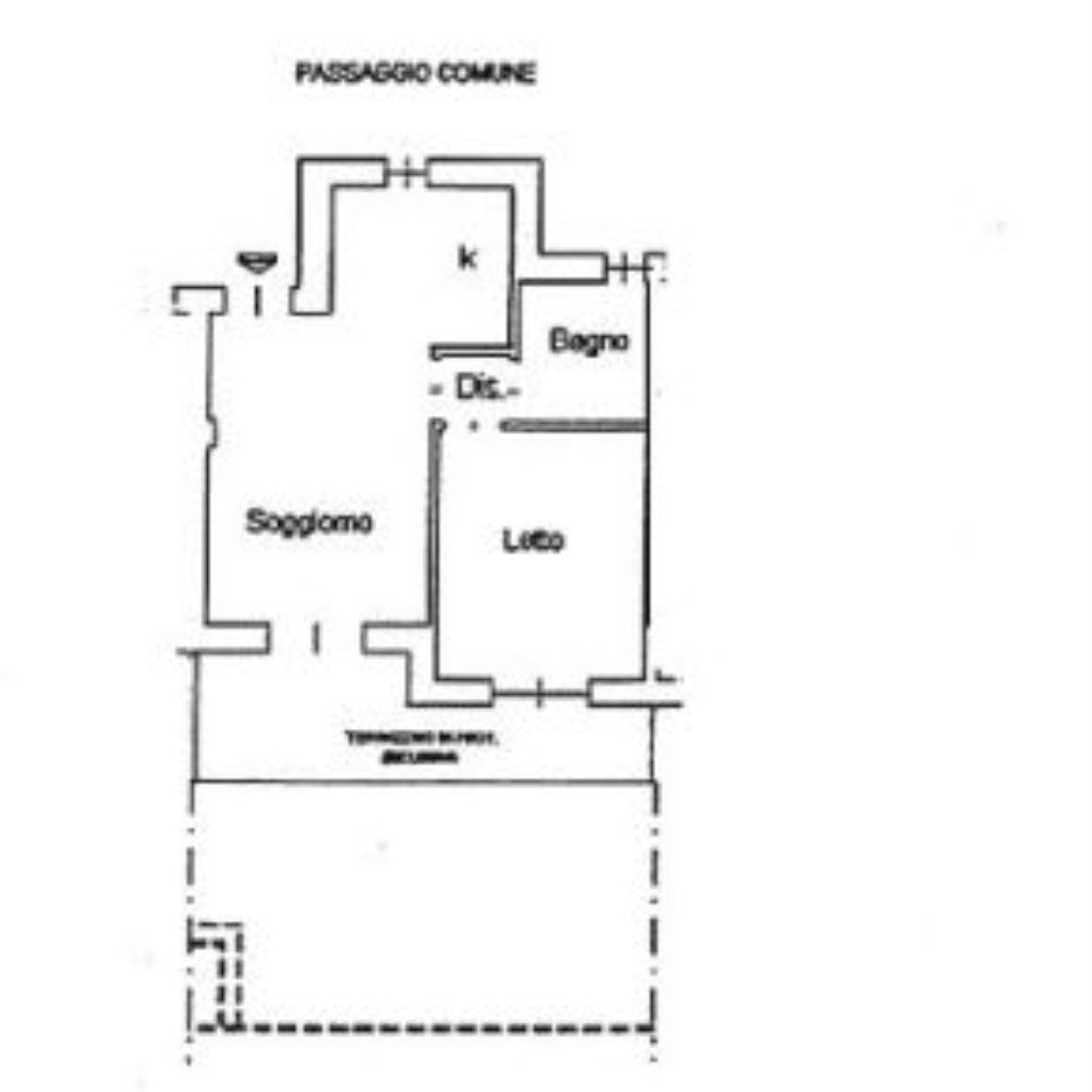 Bilocale Via dei Laghi, 41, Oulx - planimetria 1