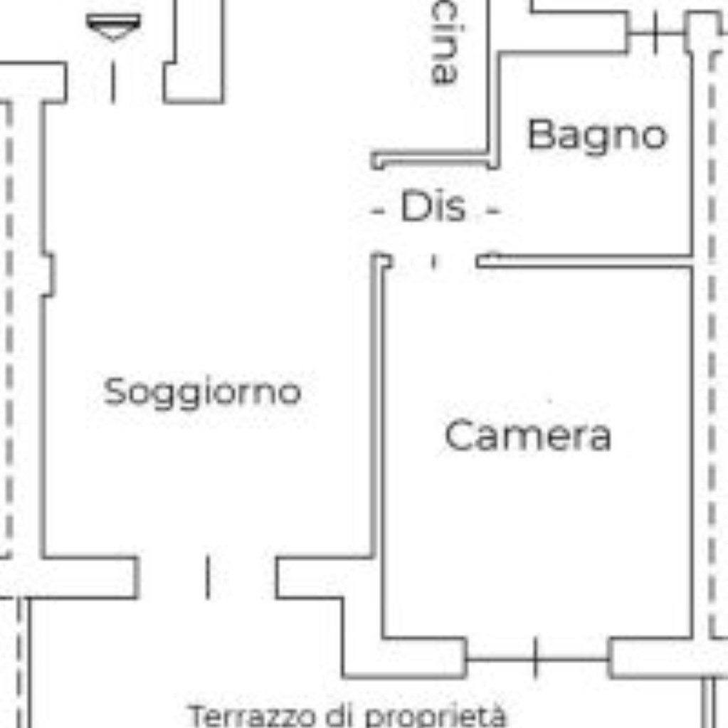 Bilocale Via dei Laghi, 41, Oulx - planimetria 1