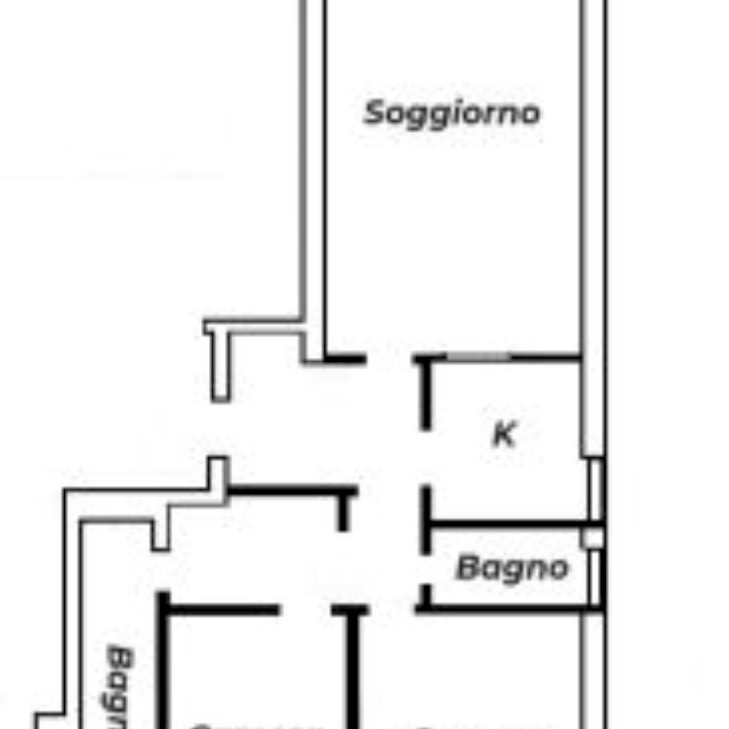 Trilocale Via Verdi, 27, Bardonecchia - planimetria 1