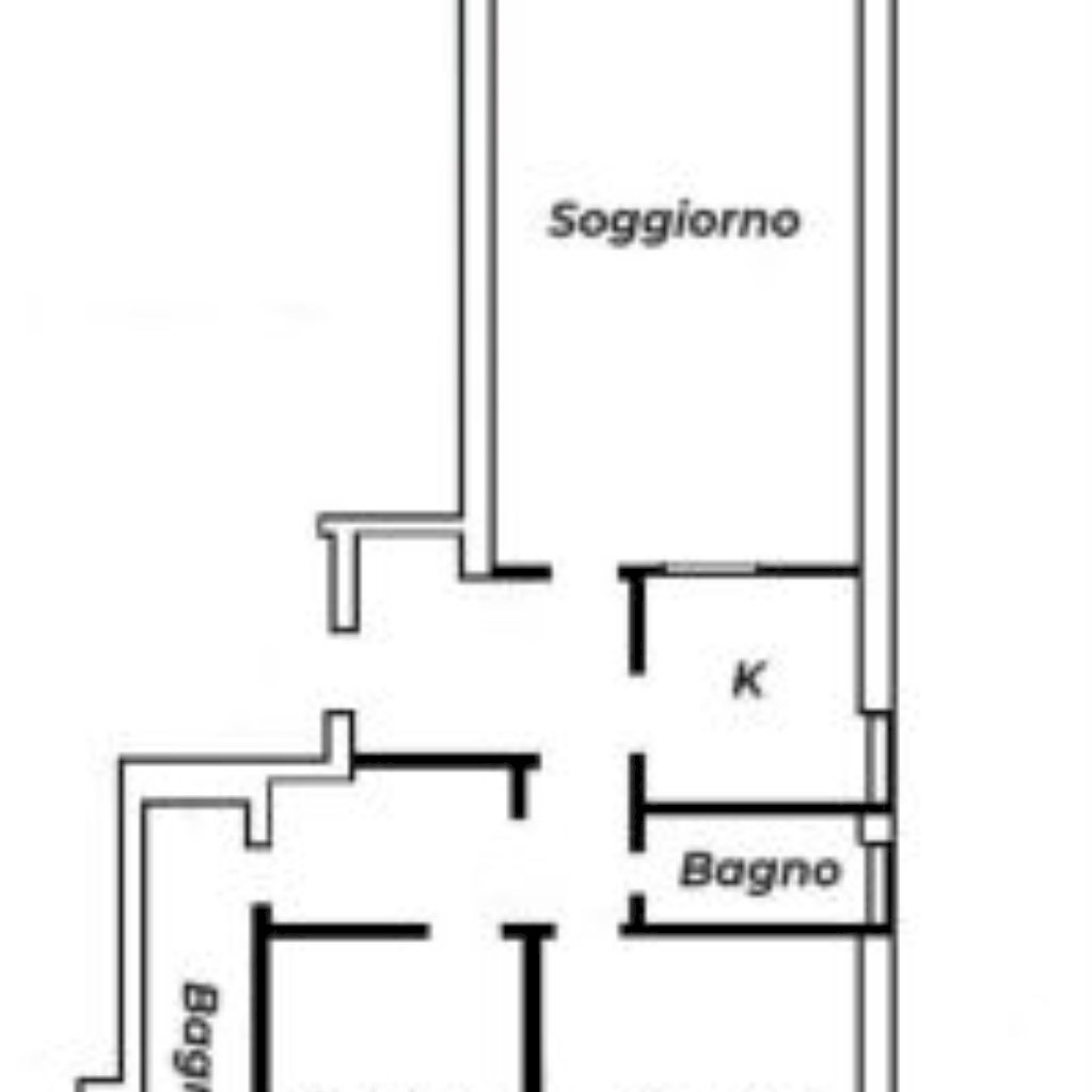 Trilocale Via Verdi, 27, Bardonecchia - planimetria 1