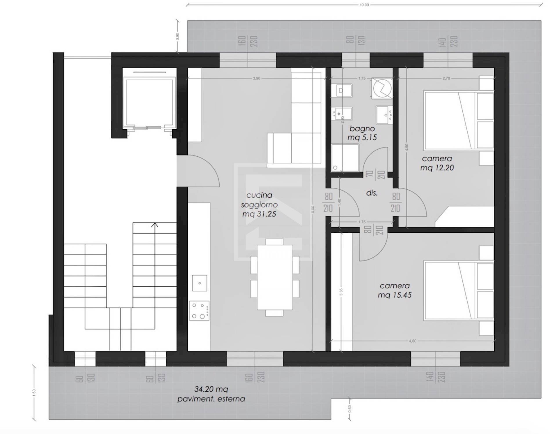 Foto 26 - Three-room apartment Via Monte Baldo, Desenzano del Garda - floor plans 1