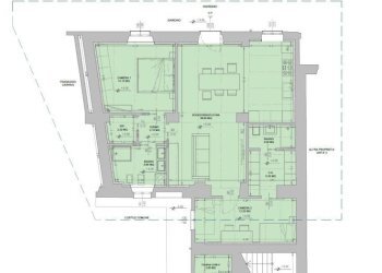 Planimetria - Quadrilocale via Villafalletto, 12, Saluzzo - foto 1