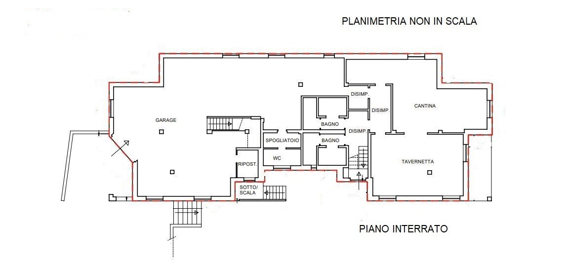 Villa via Mondo, Castello di Annone - planimetria 1