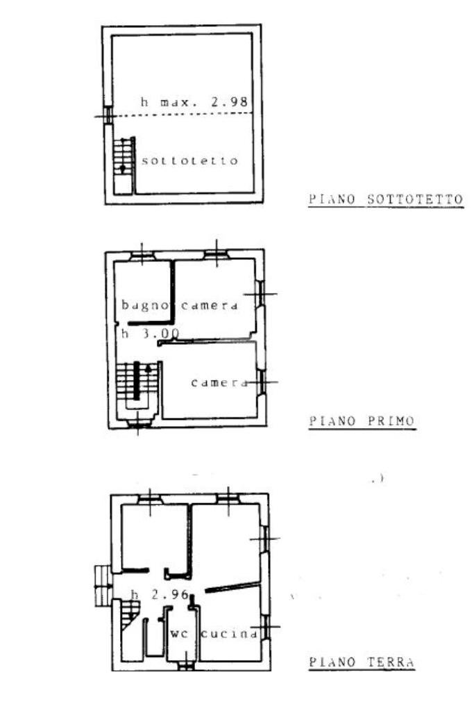 Independent house Località Castello, Montoggio - floor plans 1