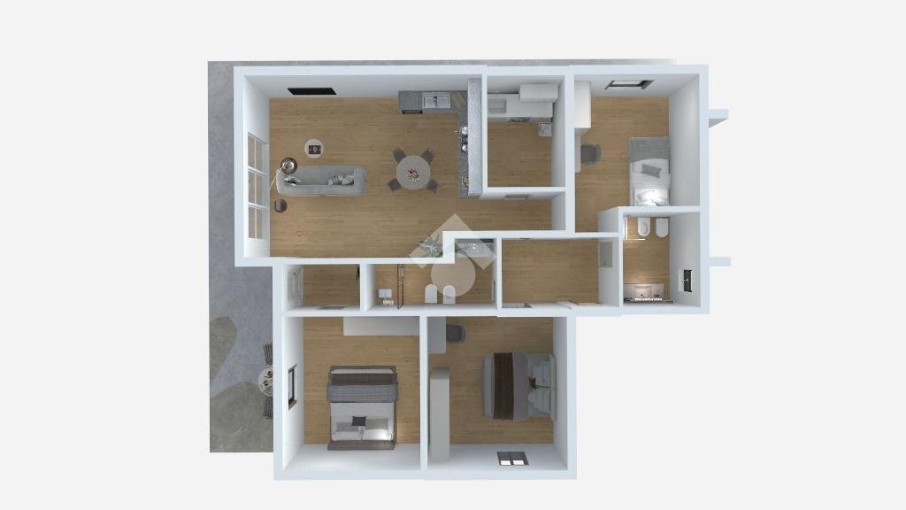 Four-room apartment Viale Emilia, Cervia - floor plans 1
