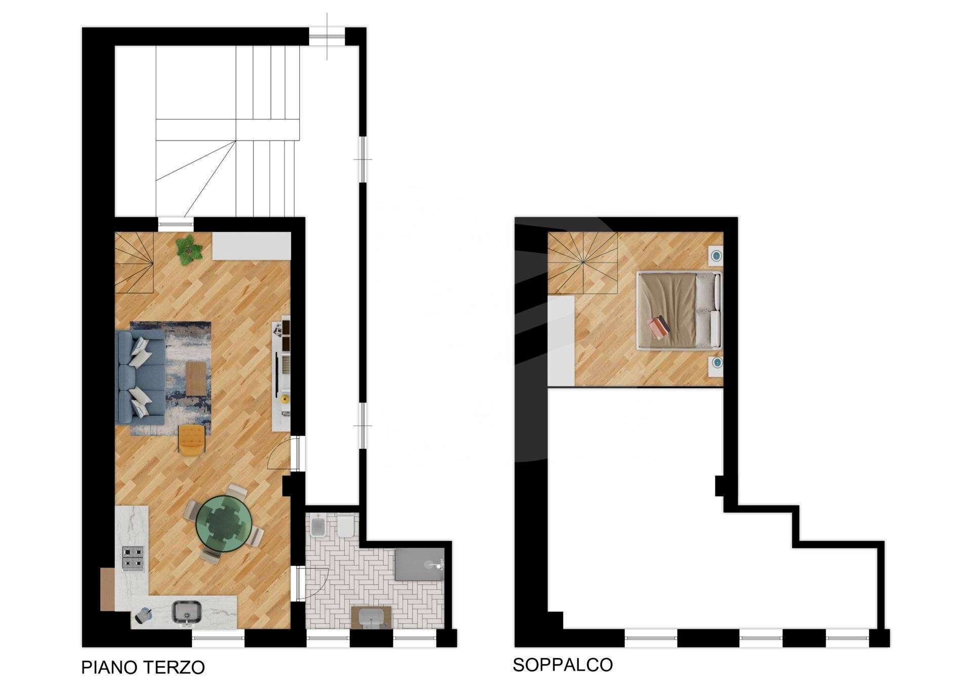 Foto 17 - One-room apartment via xx settembre
 
79, Alassio - floor plans 1