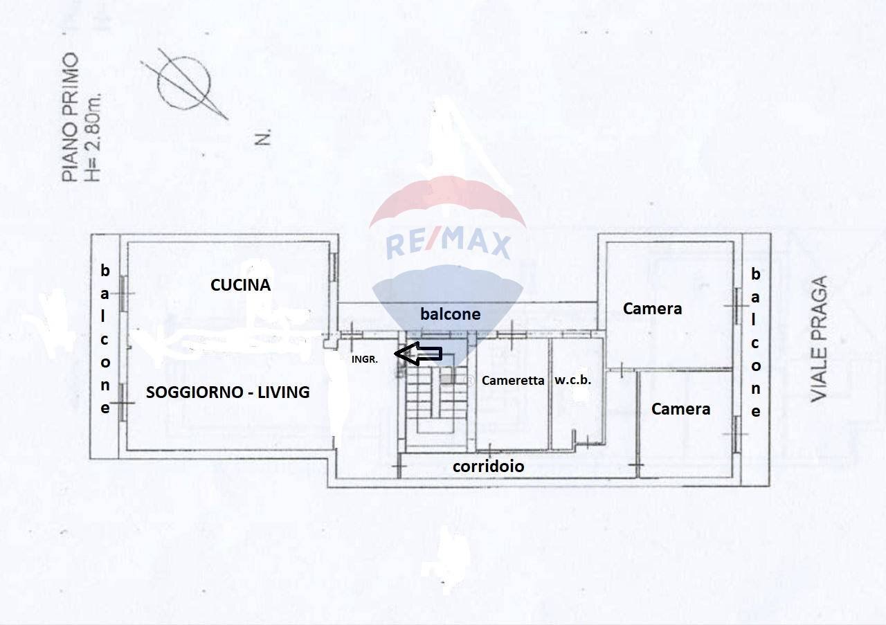 Pianta 2D - Apartment Viale Praga
 
49, Palermo - floor plans 1
