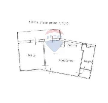 Pianta 2D - Bilocale Via San Nicolò
 
246, Misterbianco - planimetria 1