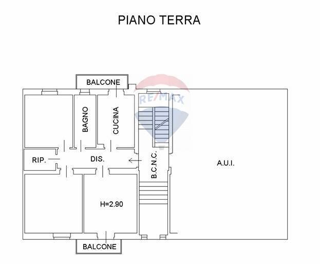 Pianta 2D - Trilocale Via Giovanni Antonio Da Pordenone
 
22, Piacenza - planimetria 1