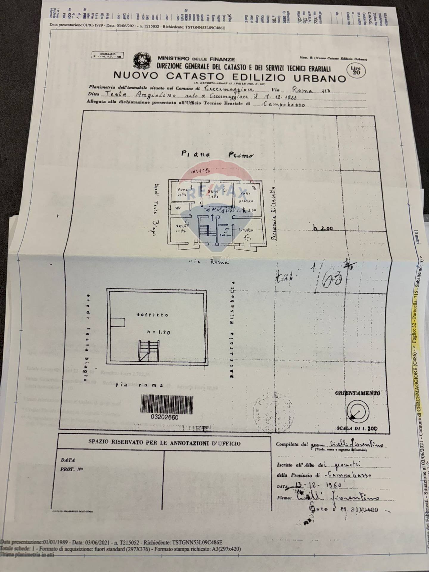 Pianta 2D - Casa semi indipendente Via Roma
 
152, Cercemaggiore - planimetria 1