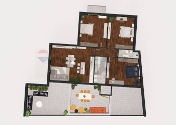 Pianta 3D - Appartamento VIA GIUSEPPE ARCOLEO
 
29, Palermo - foto 1