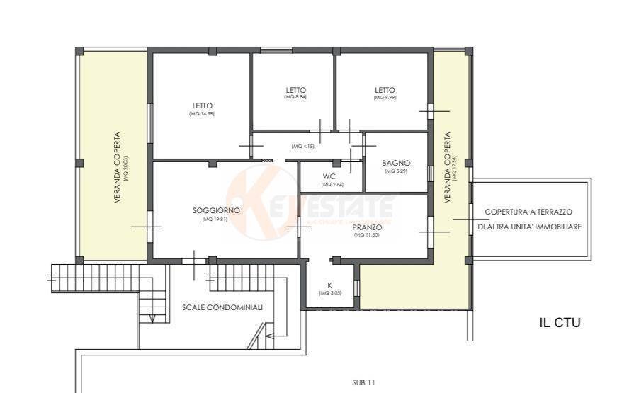 Foto 20 - Apartment Via Lenci
 
2, Sassari - floor plans 1