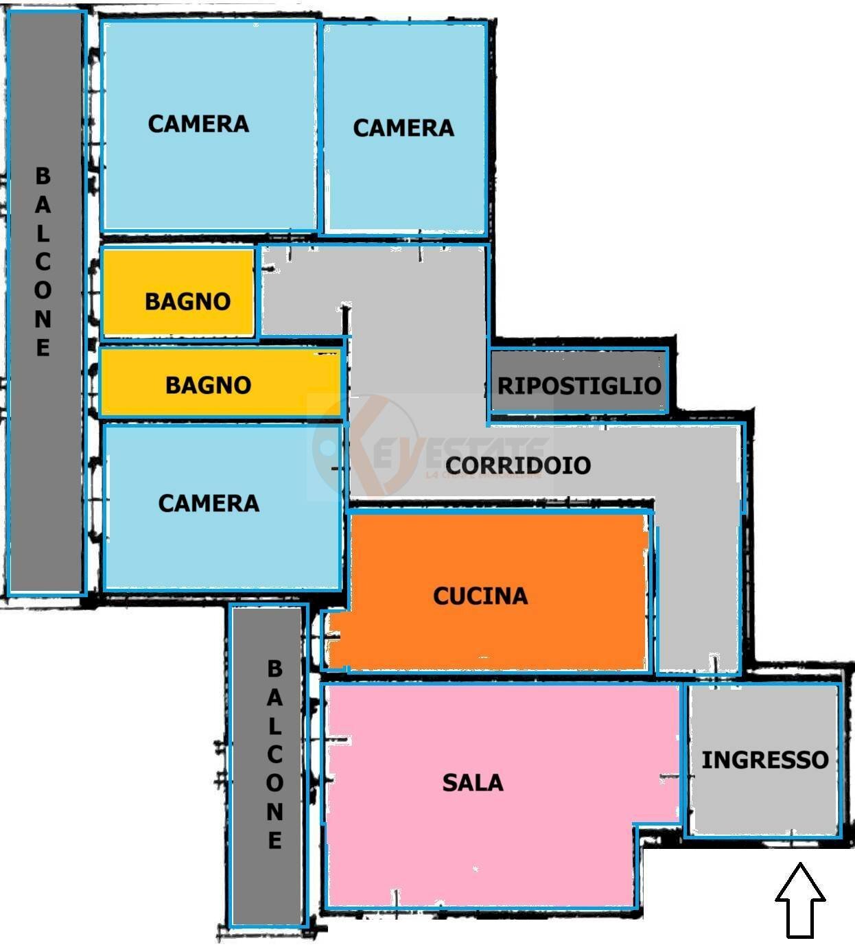 Foto 36 - Appartamento VIA CIUSA
 
11, Nuoro - planimetria 1