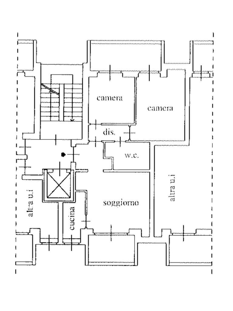 Three-room apartment Via Montenero, Moncalieri - floor plans 1