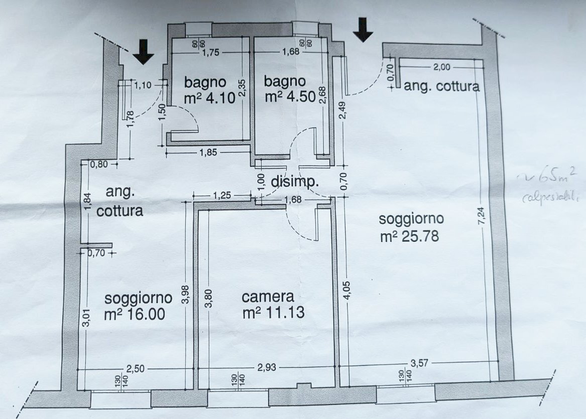 Trilocale Via Roma, 11, Dolceacqua - planimetria 1