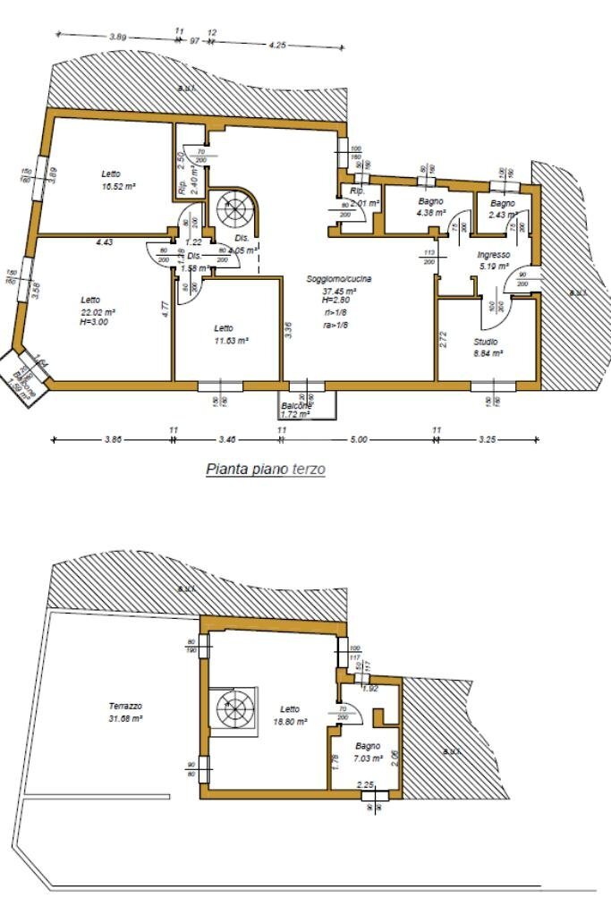Appartamento Via Luigi Rava, Ravenna - planimetria 1
