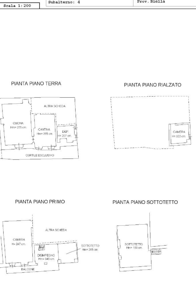 Casa semi indipendente Via Roma, Cerrione - planimetria 1