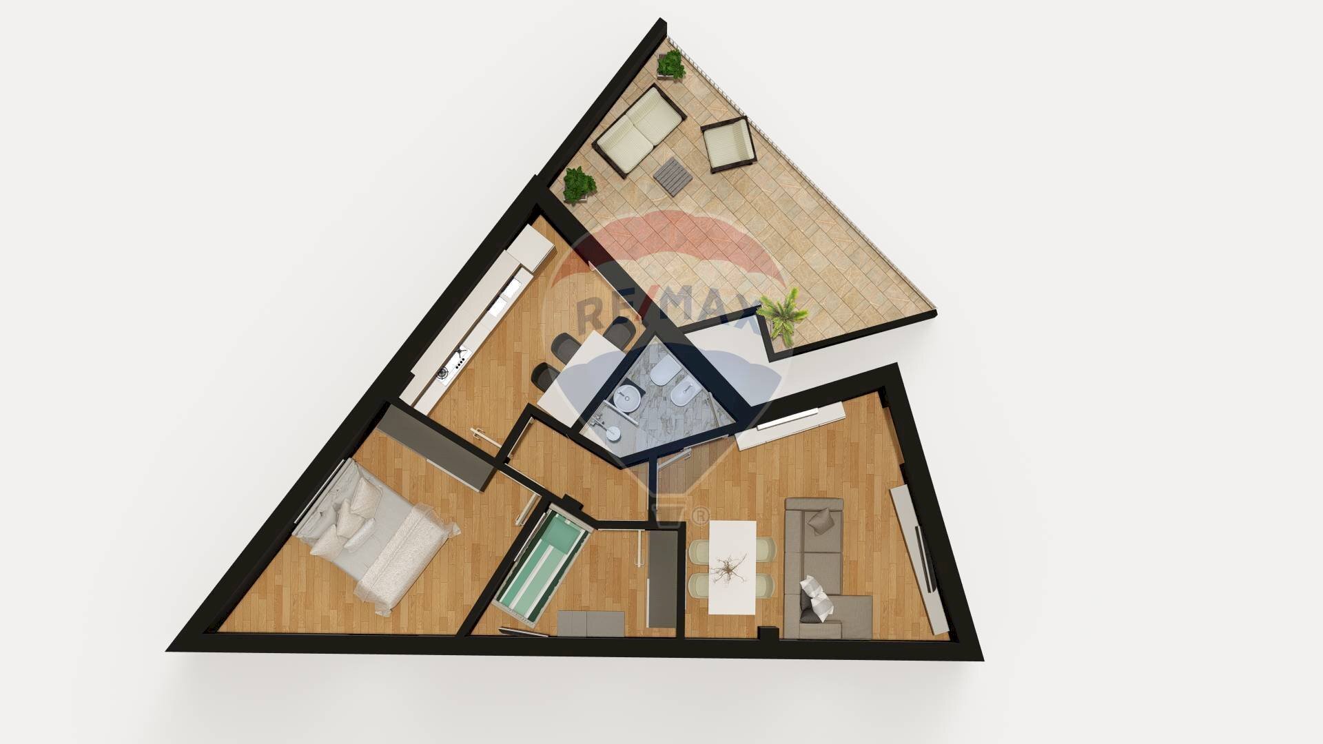 Pianta 3D - Trilocale Via Giuseppe Mazzini
 
81, Viagrande - planimetria 1