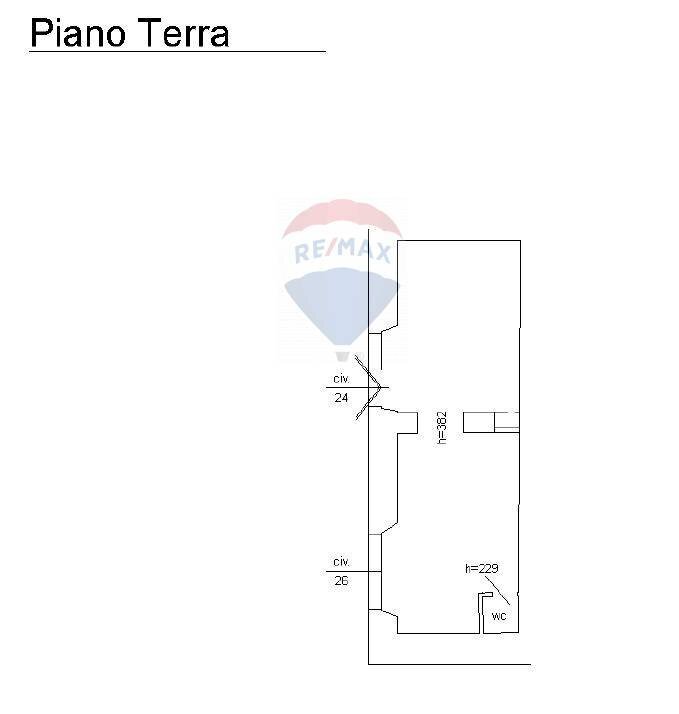 Pianta 2D - Locale Commerciale via marconi
 
24, Campobasso - planimetria 1