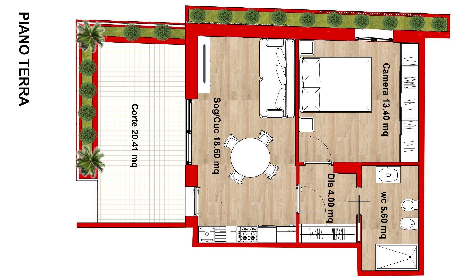 Foto 9 - Two-room apartment Via G. Marconi
 
24, San Benedetto del Tronto - floor plans 1