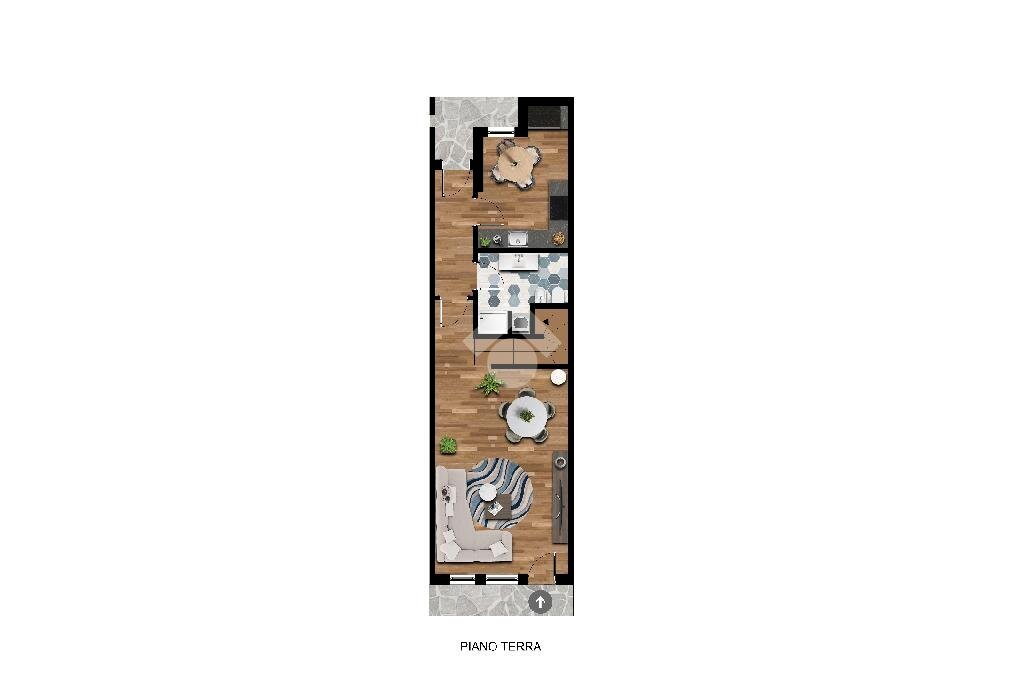 Terraced Villa Via San Isidoro, Cento - floor plans 1