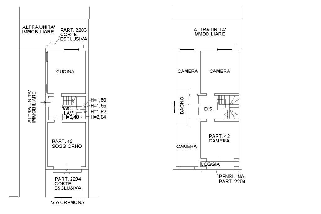 Independent house Viale Cremona, Cesenatico - floor plans 1