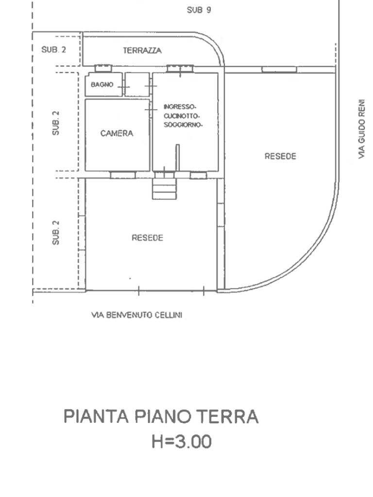 Bilocale Via Cellini, Cesenatico - planimetria 1