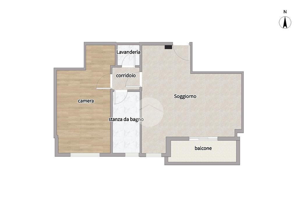 Bilocale Via Torino, Nichelino - planimetria 1