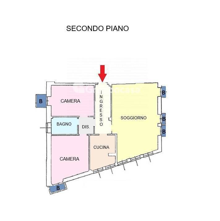 Foto 18 - Three-room apartment Via Silvio Pellico
 
24, Magenta - floor plans 1