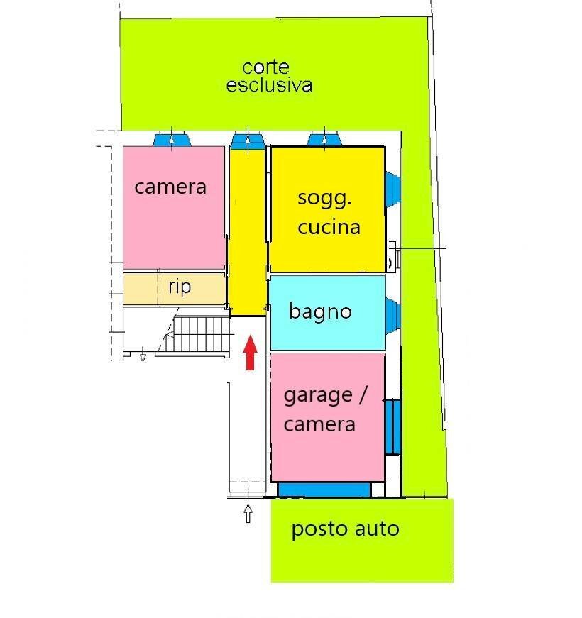 Foto 21 - Four-room apartment BORGO ANDREA COSTA, Porto San Giorgio - floor plans 1