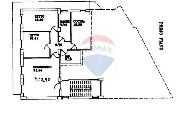 Pianta 2D - Appartamento Via Cardinale Saverio De Luca
 
snc, Bronte - planimetria 1