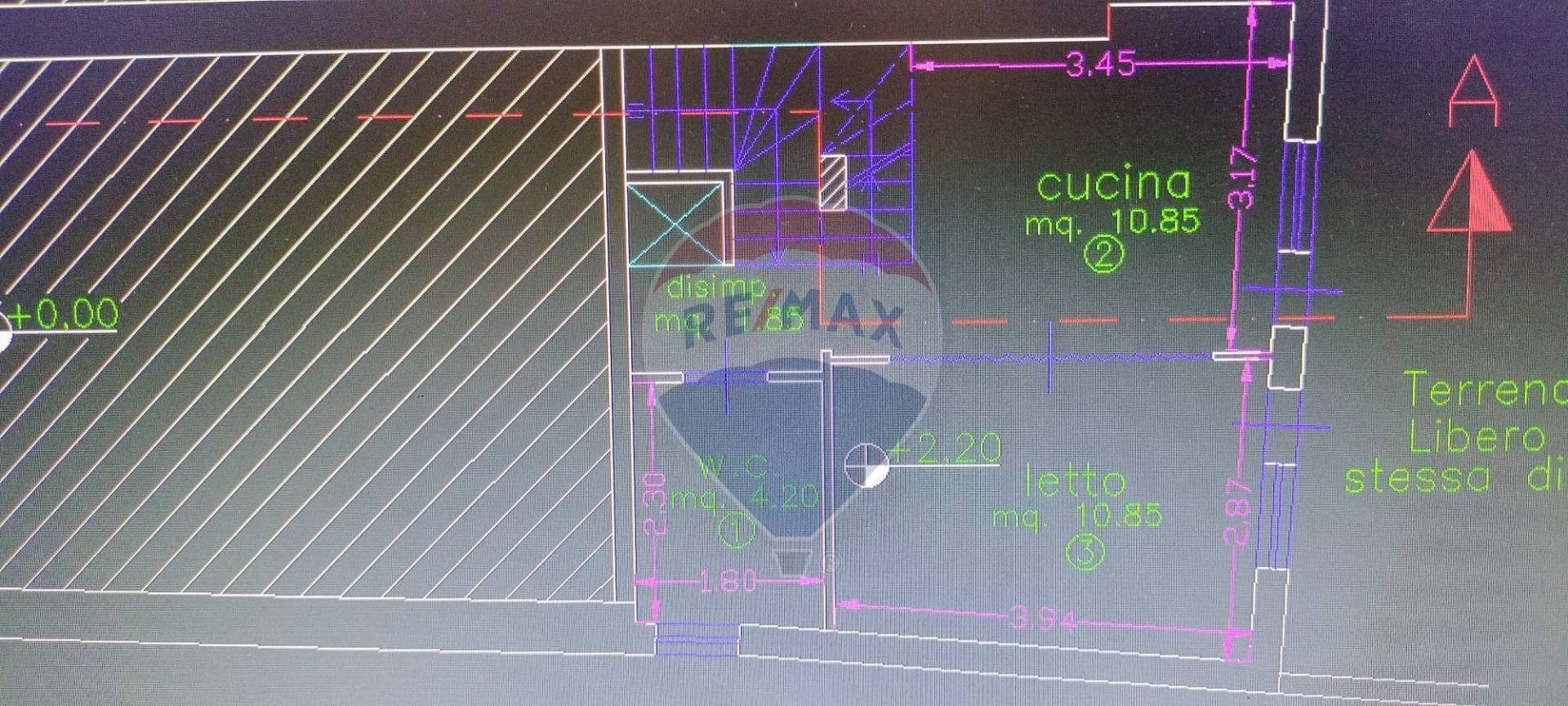 Pianta 2D - Casa semi indipendente Via Nazionale Mangano
 
89, Acireale - planimetria 1