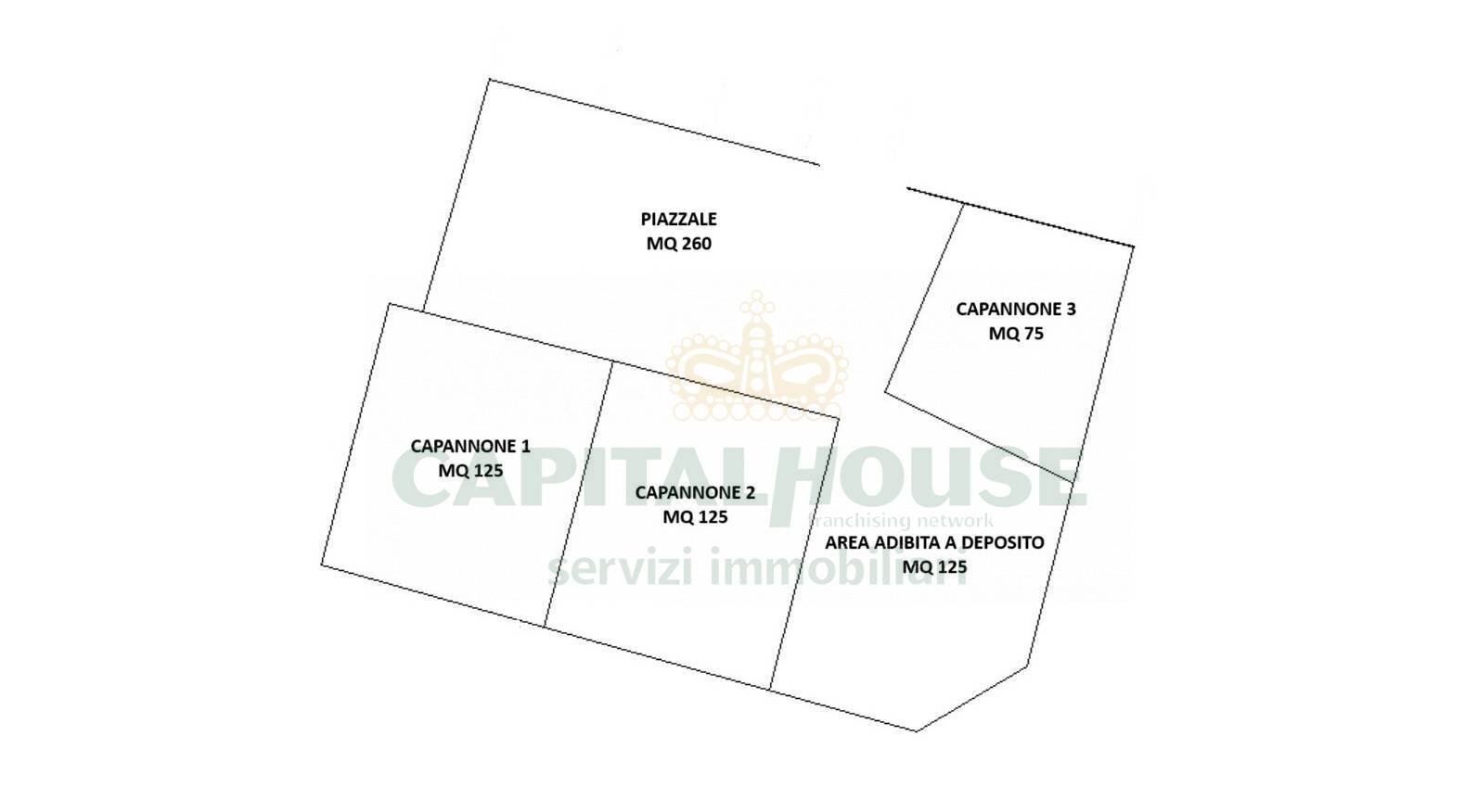 Foto 21 - Capannone Via Nazionale Appia, Casapulla - planimetria 1