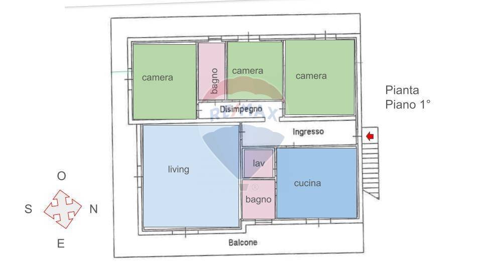 Pianta 2D - Villa contrada Boscorotondo, Scicli - planimetria 1