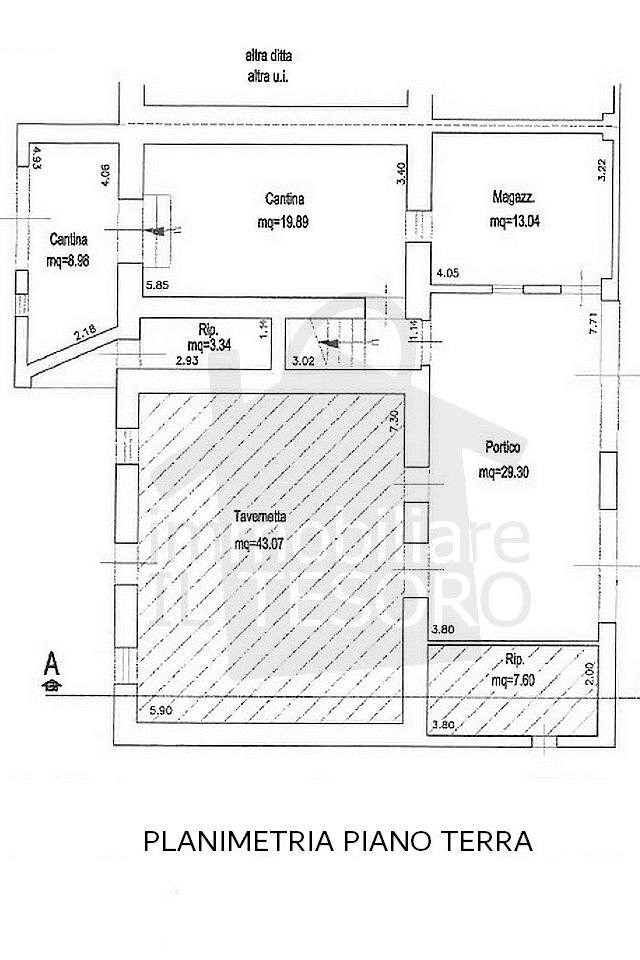 Casa indipendente via Erta, 860, Verucchio - planimetria 1