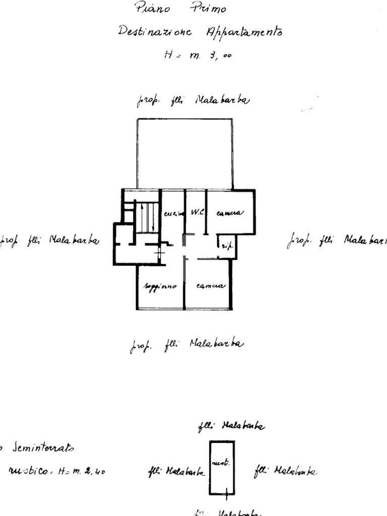 Three-room apartment Viale Indipendenza, Trezzano sul Naviglio - floor plans 1