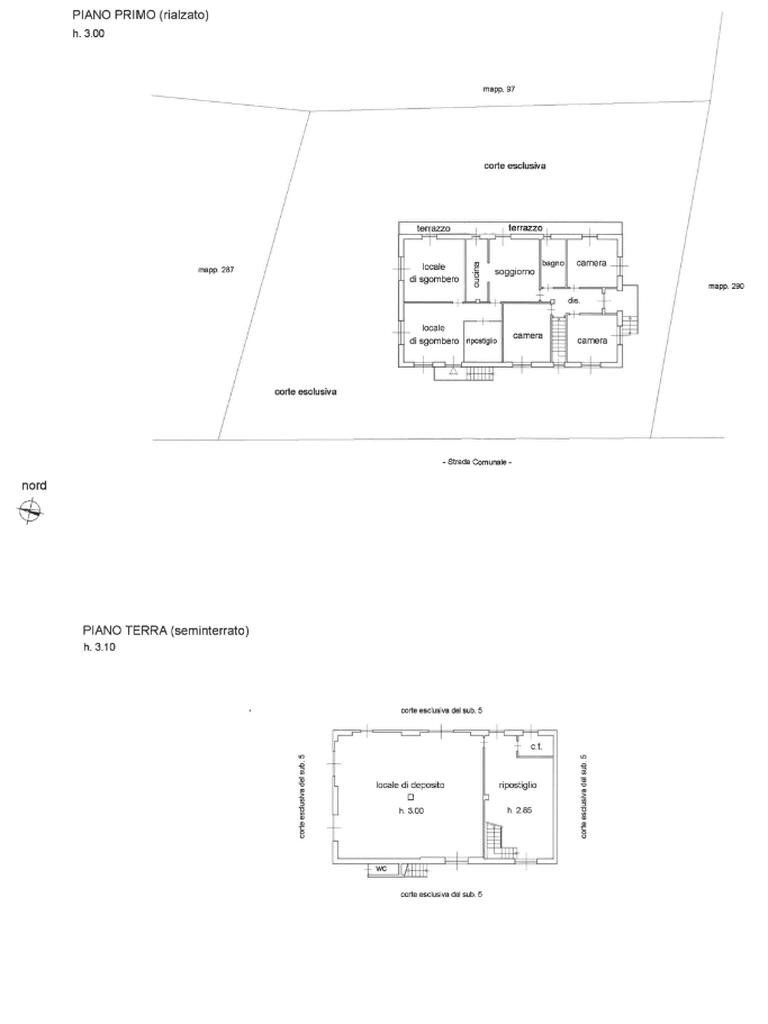 Independent house Via Roma, Castelletto d'Erro - floor plans 1