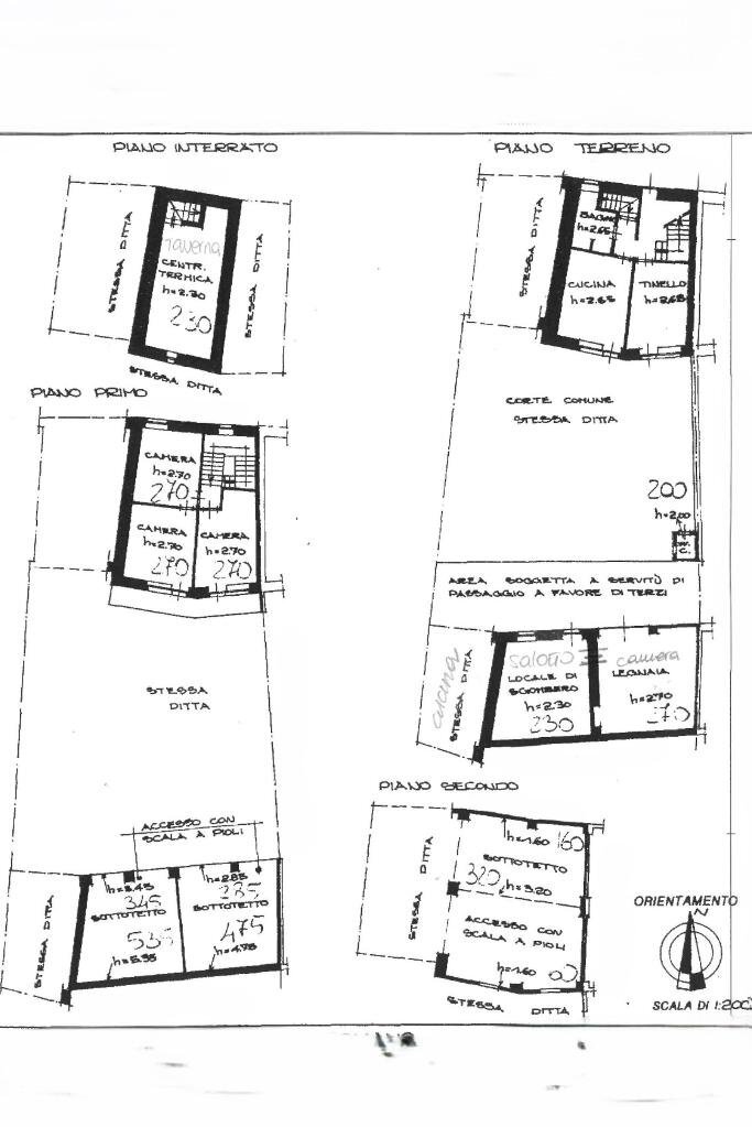 Casa semi indipendente Vicolo Chioso, Caravino - planimetria 1