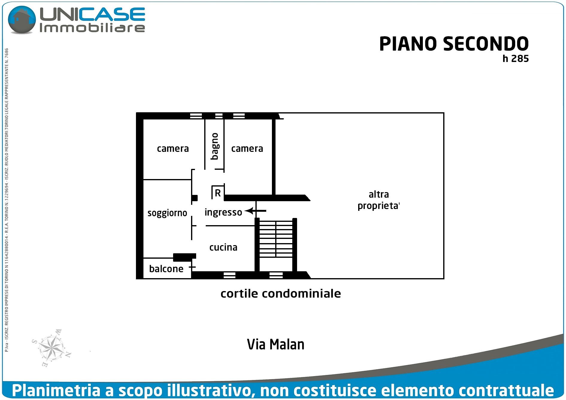 Quadrilocale via Malan, 27, frazione Airali, Luserna San Giovanni - planimetria 1