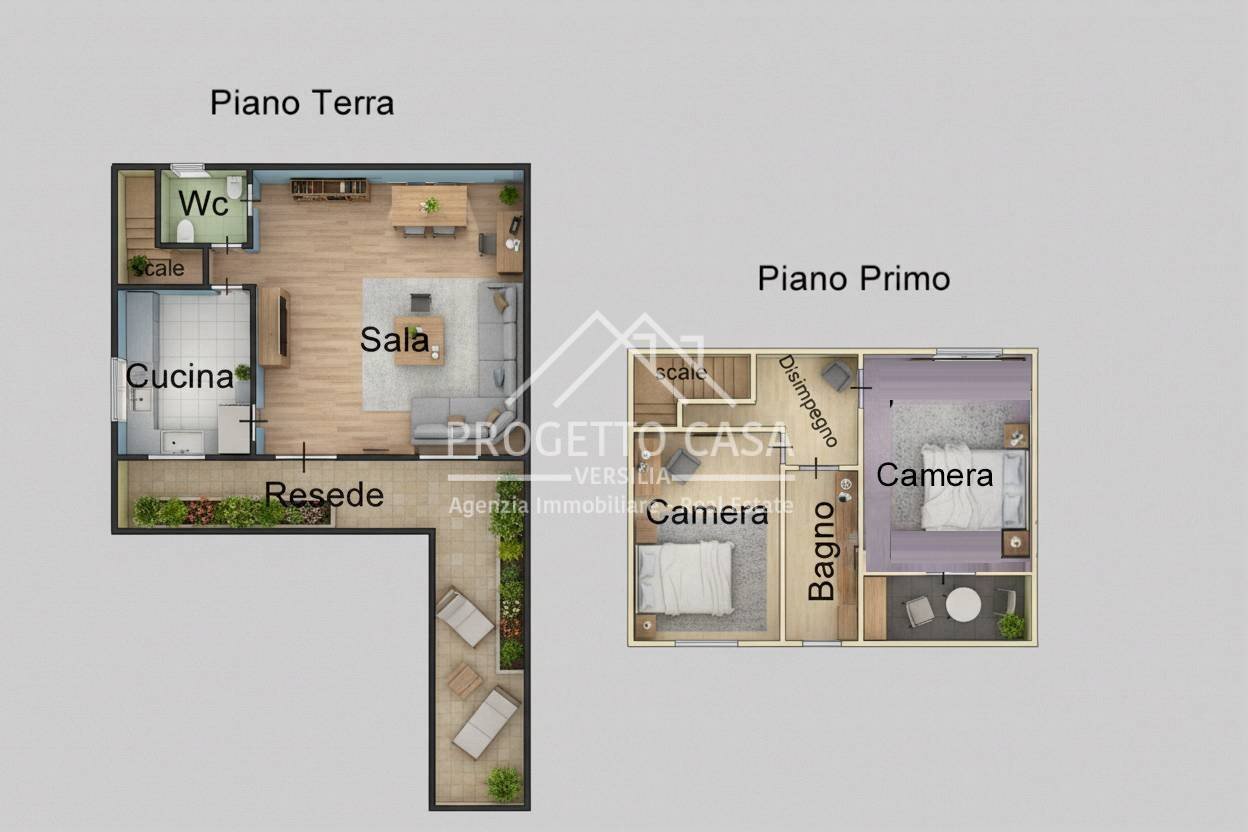 Foto 32 - Casa indipendente via colombo, Viareggio - planimetria 1