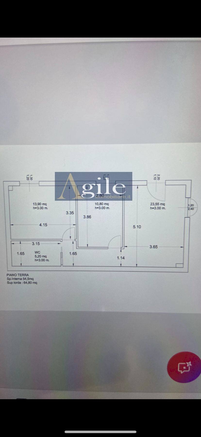 Foto 25 - Trilocale Grottammare - planimetria 1
