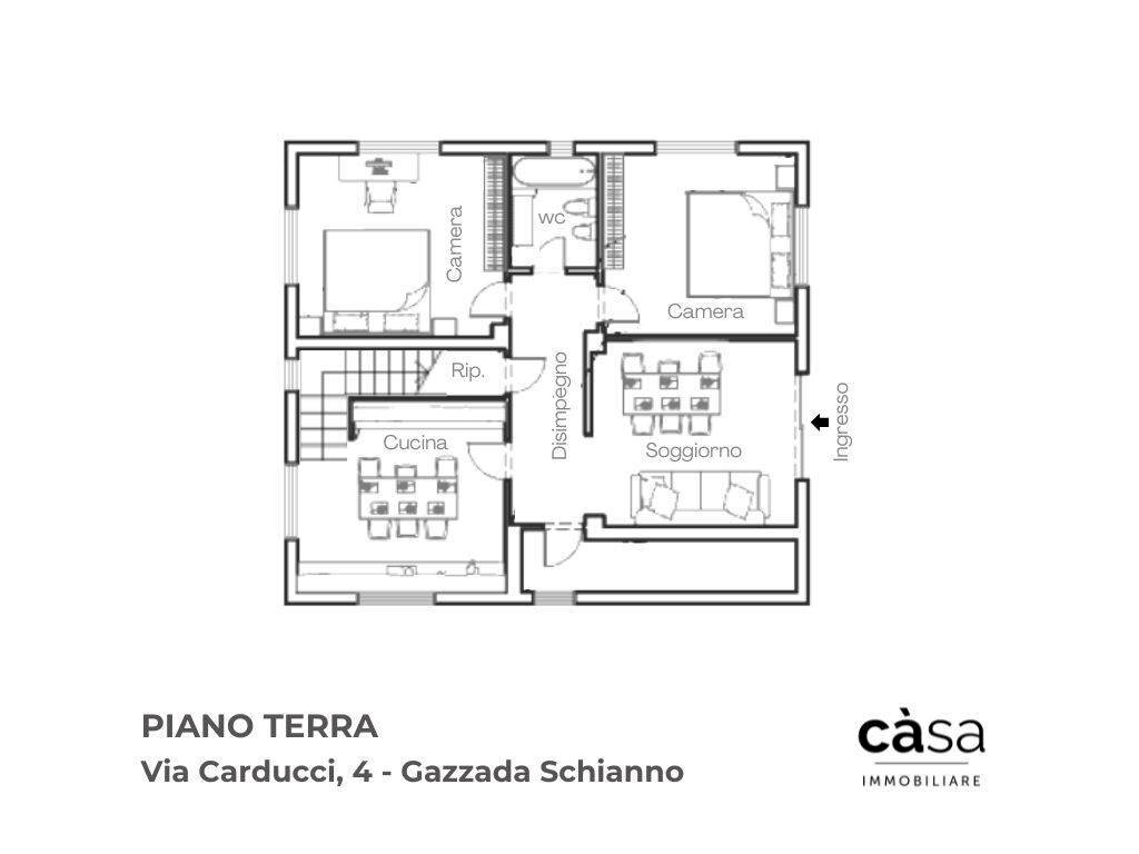 Foto 2 - Villa Via Carducci
 
4, Gazzada Schianno - floor plans 1