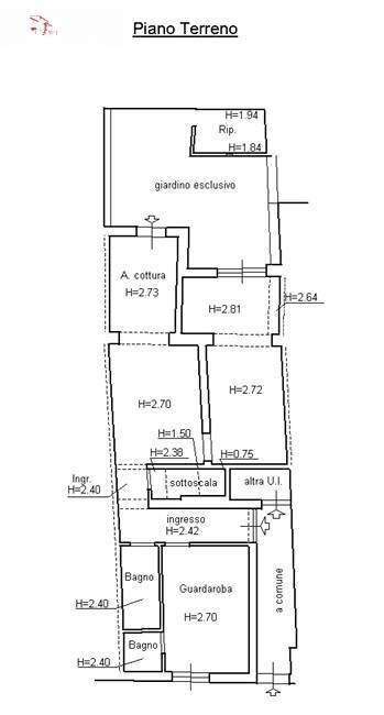 Foto 34 - Quadrilocale via Lungo Il Mugnone
 
36, Firenze - planimetria 1