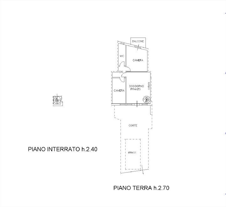 Trilocale via San Rocco, Saludecio - planimetria 1