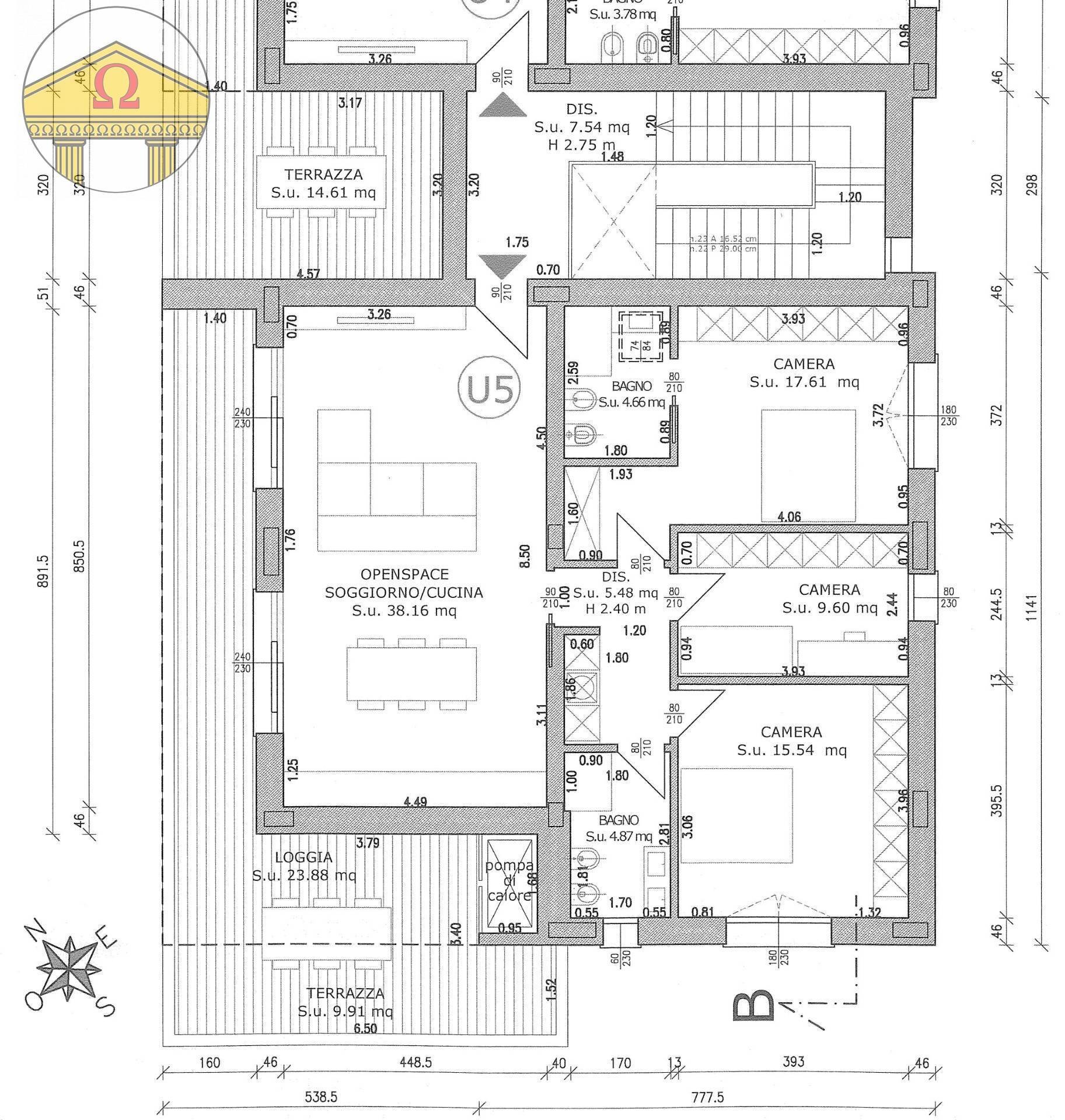 Foto 3 - Quadrilocale Povegliano - planimetria 1
