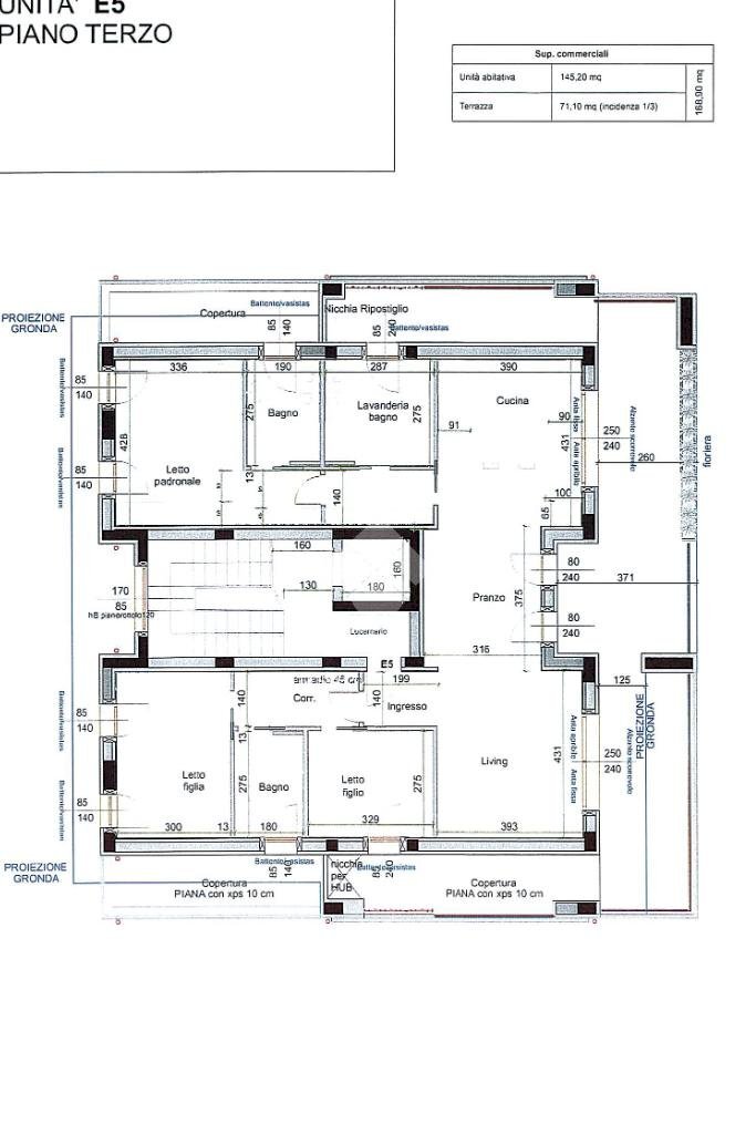 Quadrilocale V. Pietro Morici, Sorbolo Mezzani - planimetria 1