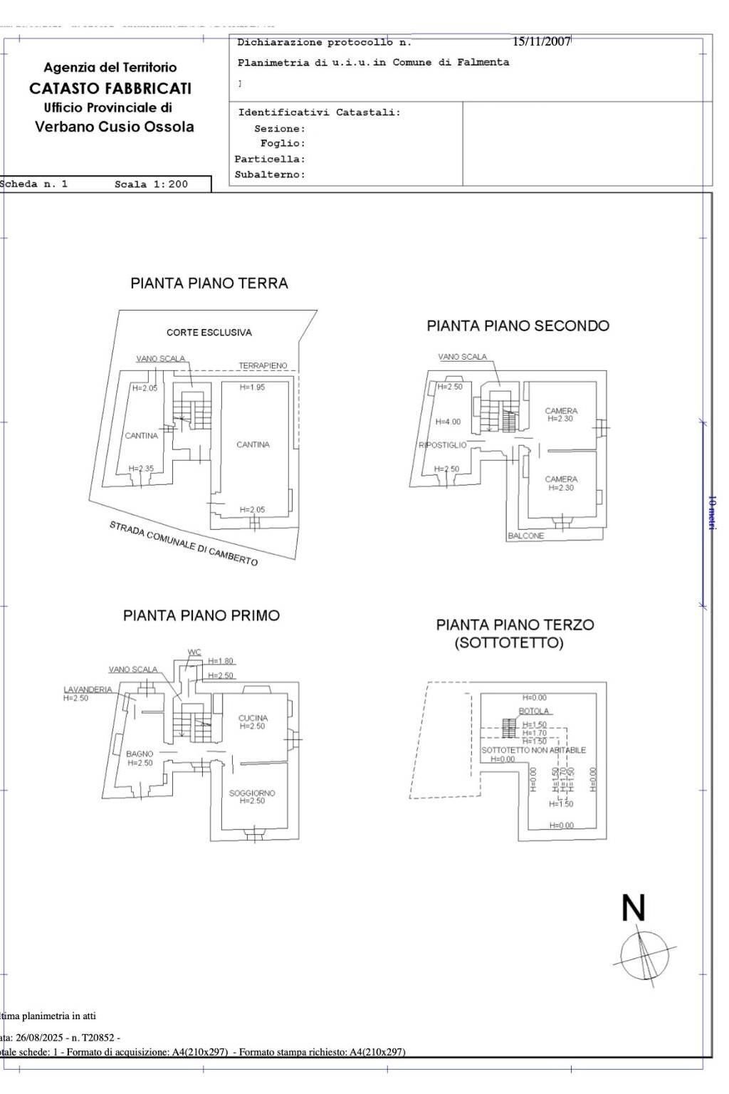Rustico Località Camberto, 6, Valle Cannobina - planimetria 1