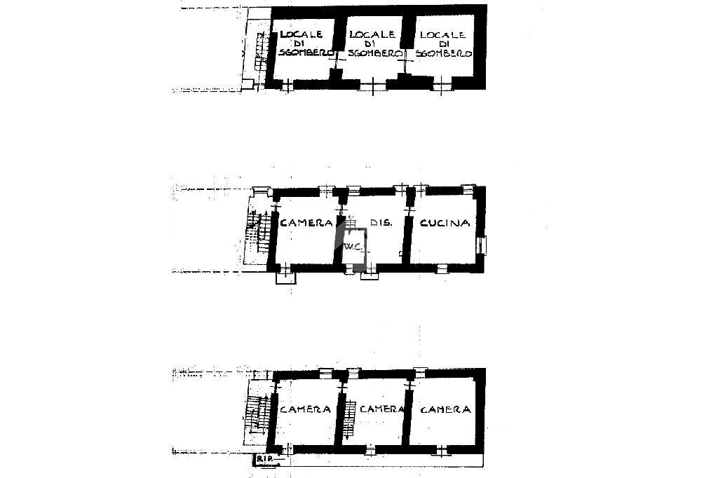 Rustico Via Berria, Benevello - planimetria 1