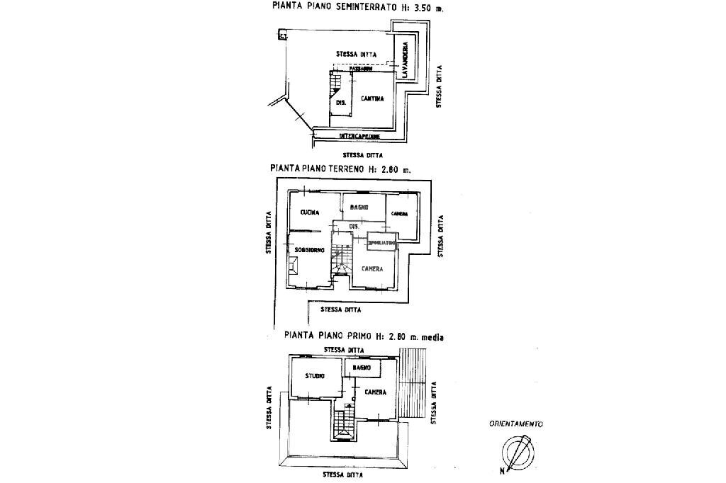 Villa Viale dei Tigli, Avigliana - floor plans 1